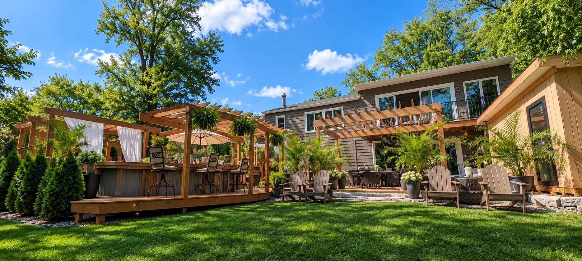 3 Chaucer Rd, rear elevation and grounds