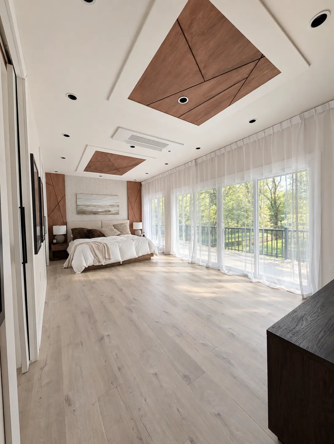 Oversized proportions and a wall of sliding glass